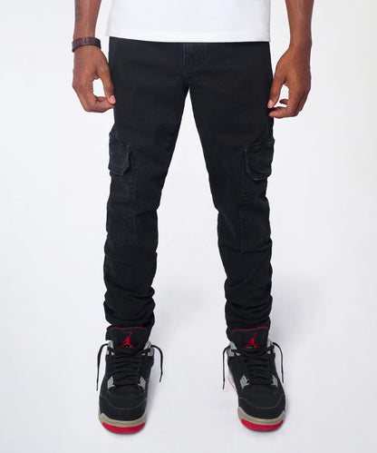 Reason Clothing Everyday Classic Cargo Pants - Black