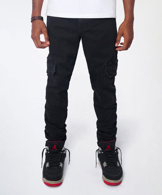 Reason Clothing Everyday Classic Cargo Pants - Black