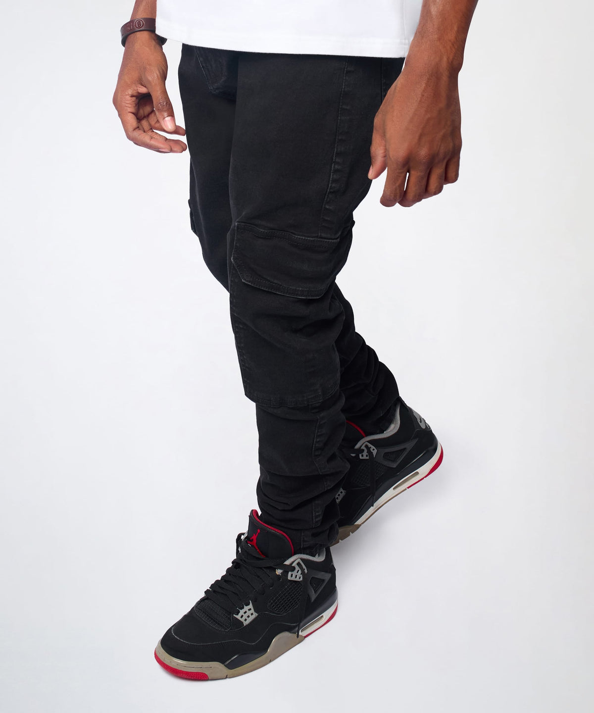 Reason Clothing Everyday Classic Cargo Pants - Black