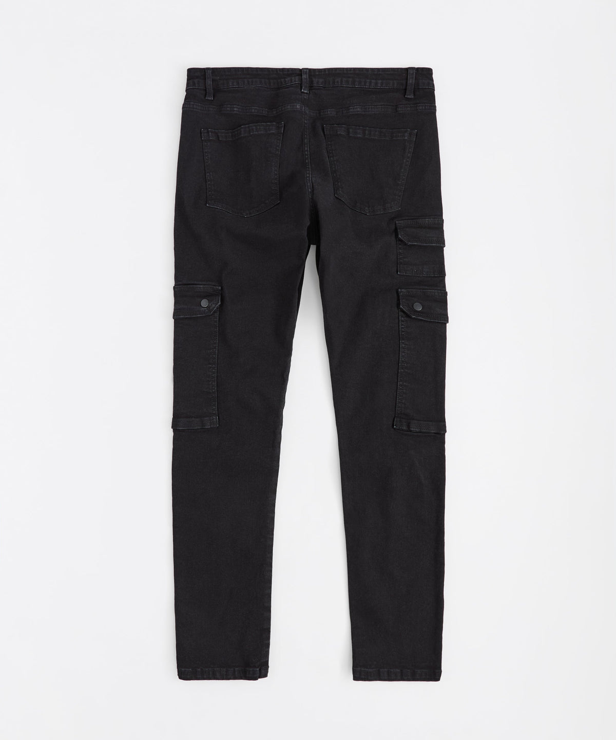 Reason Clothing Special Offer Classic Distressed Cargo Pants - Black