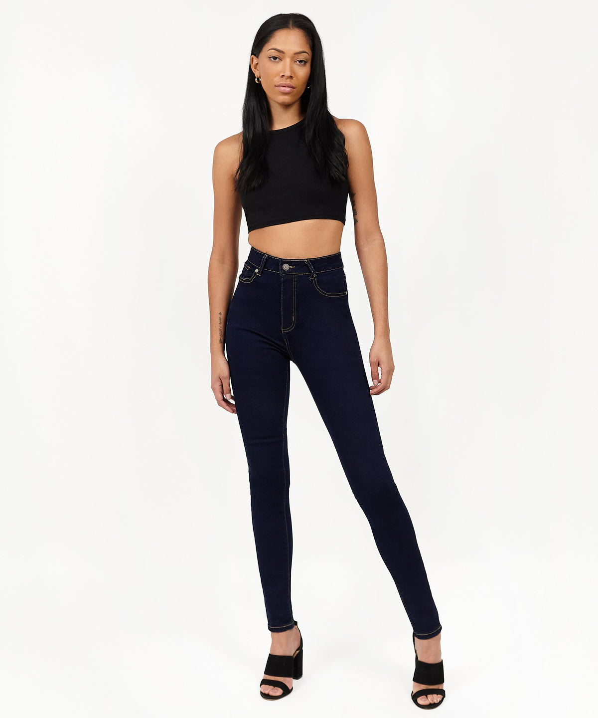 Reason Clothing Recommended Womens Charlotte High Waist Slim Jeans