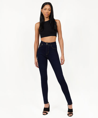 Reason Clothing Recommended Womens Charlotte High Waist Slim Jeans