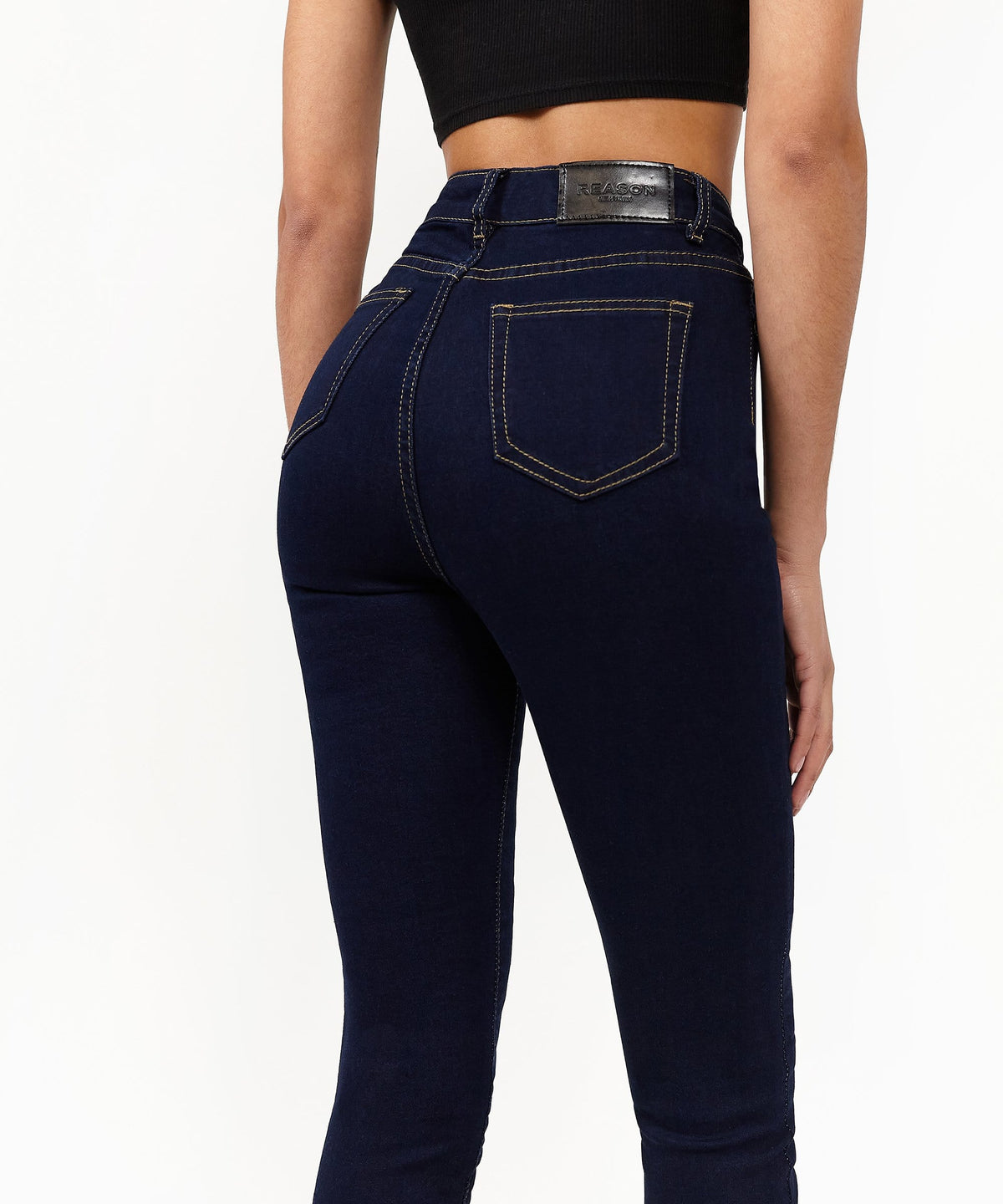 Reason Clothing Recommended Womens Charlotte High Waist Slim Jeans