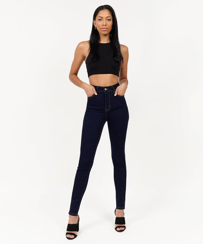 Reason Clothing Recommended Womens Charlotte High Waist Slim Jeans