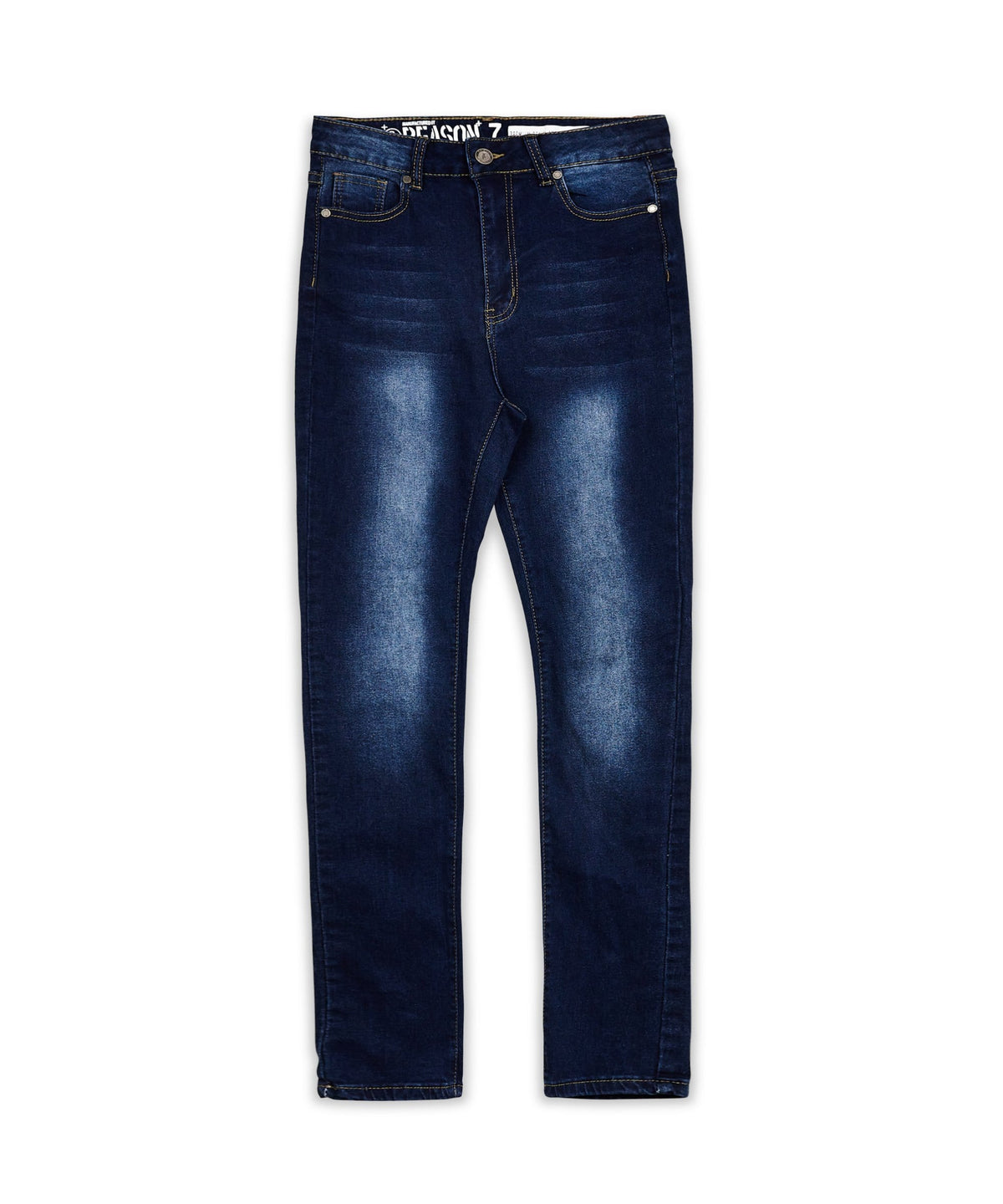 Reason Clothing Discount Womens Emma Dark Wash Slim Jeans