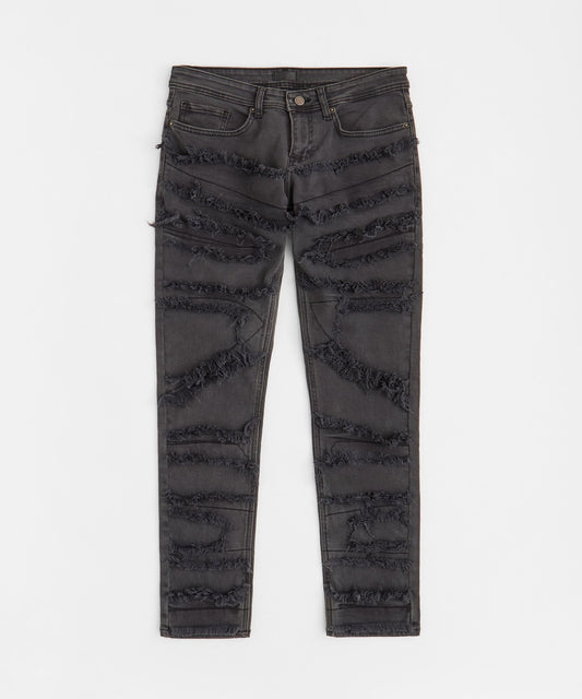 Reason Clothing Featured Plus Size Light Washed Jeans - Dark Grey