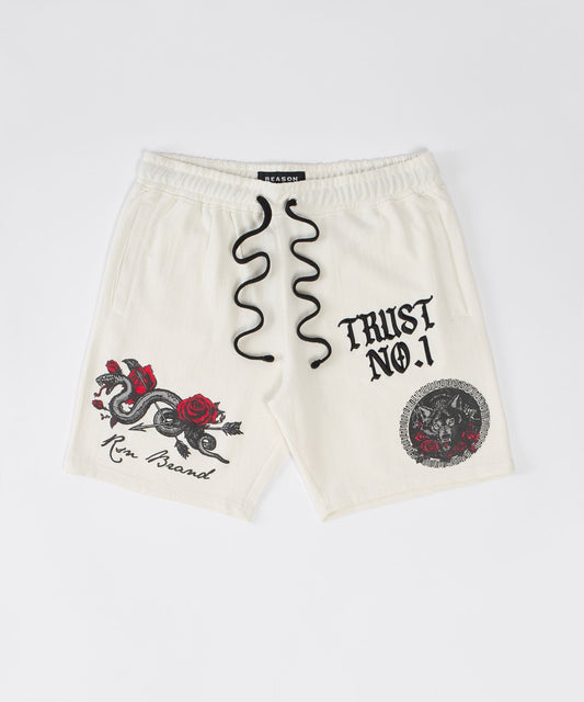 Reason Clothing Premium Plus Size Trust No 1 Fleece Short