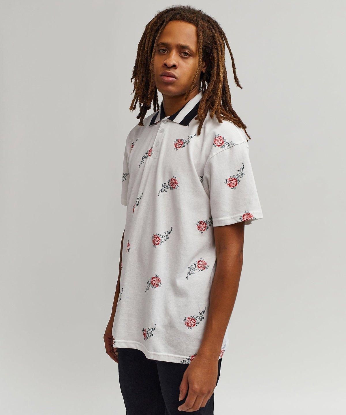 Reason Clothing Signature Aop Rose Polo