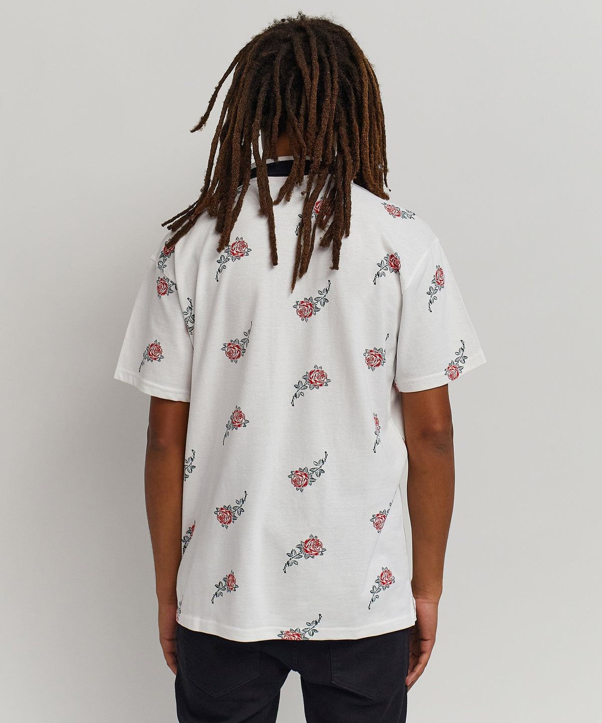 Reason Clothing Signature Aop Rose Polo
