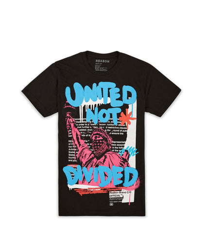 Reason Clothing Signature Not Divided Tee - Black
