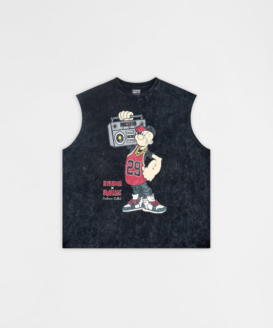 Reason Clothing Popular Popeye Muscle Tee