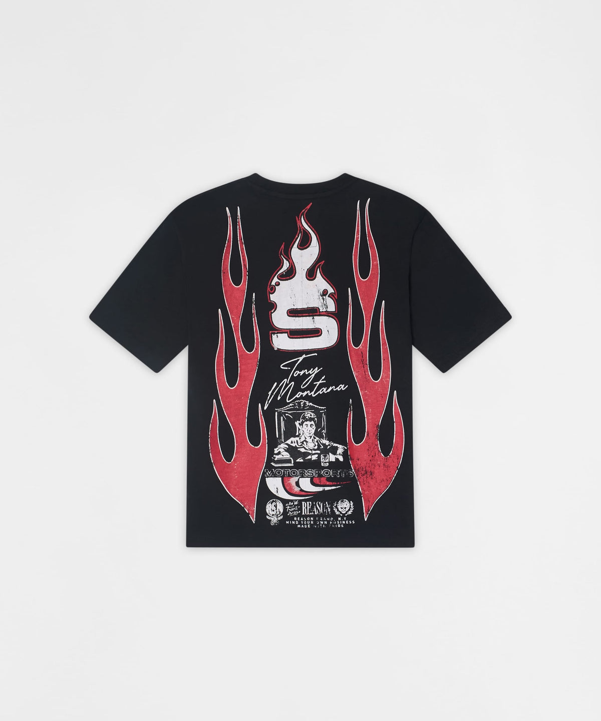 Reason Clothing Top Pick Scarface Motorsports Graphic Tee - Black