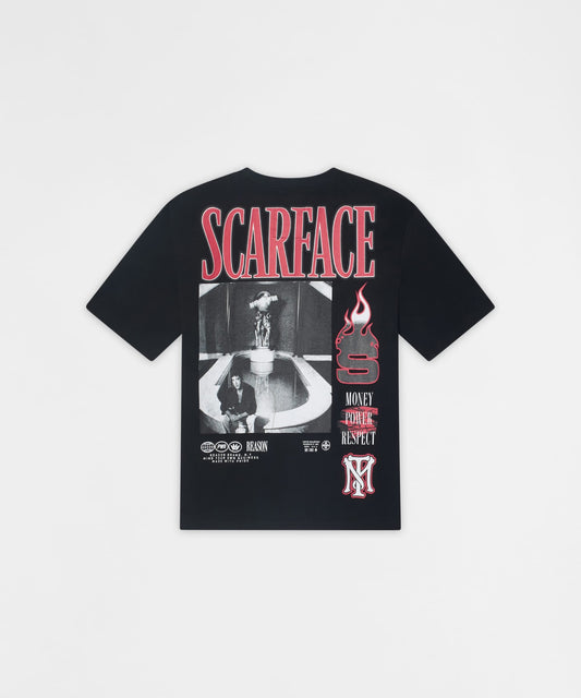 Reason Clothing Best Seller Scarface Short Sleeve Tee - Black