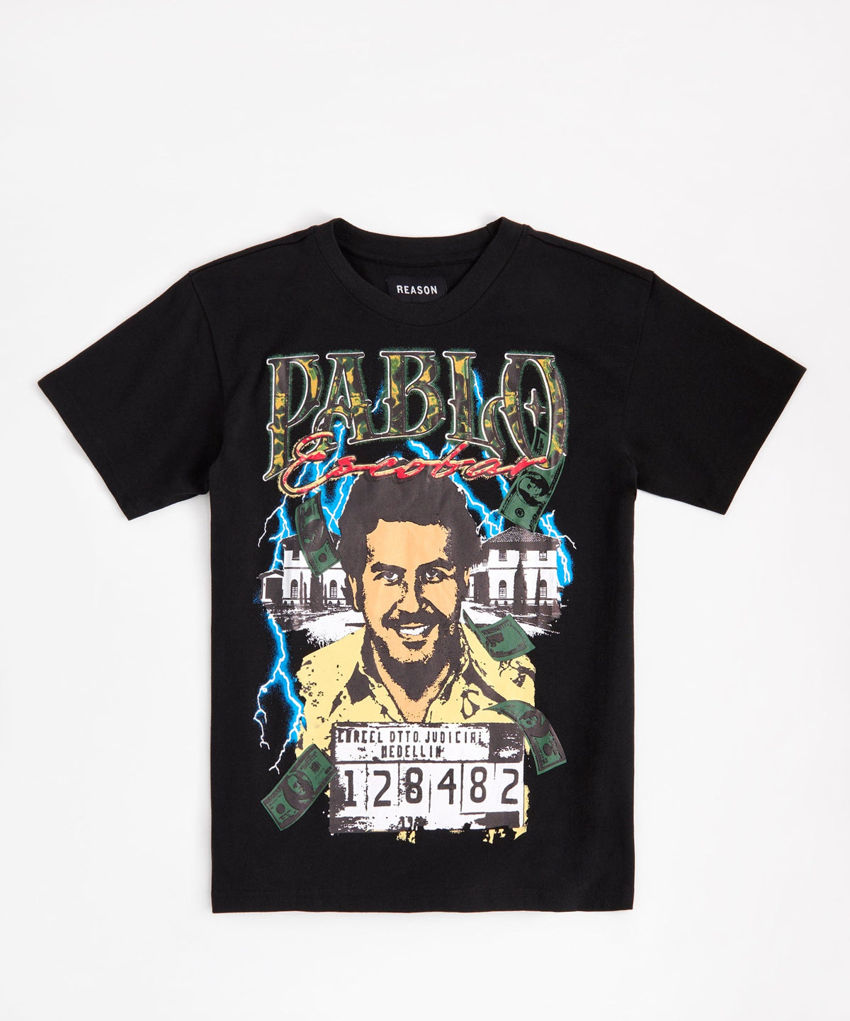 Reason Clothing Popular Pablo Tribute Short Sleeve Tee - Black