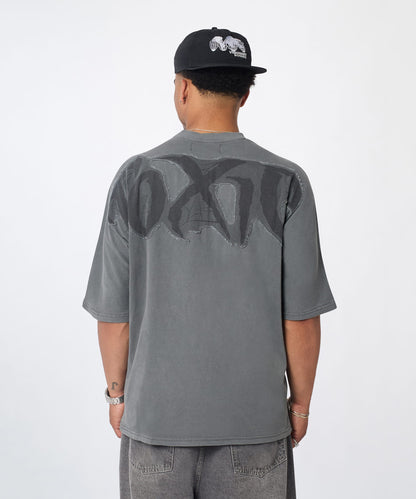 Reason Clothing Signature Toxic Spiderwebs Applique Short Sleeve Tee - Charcoal