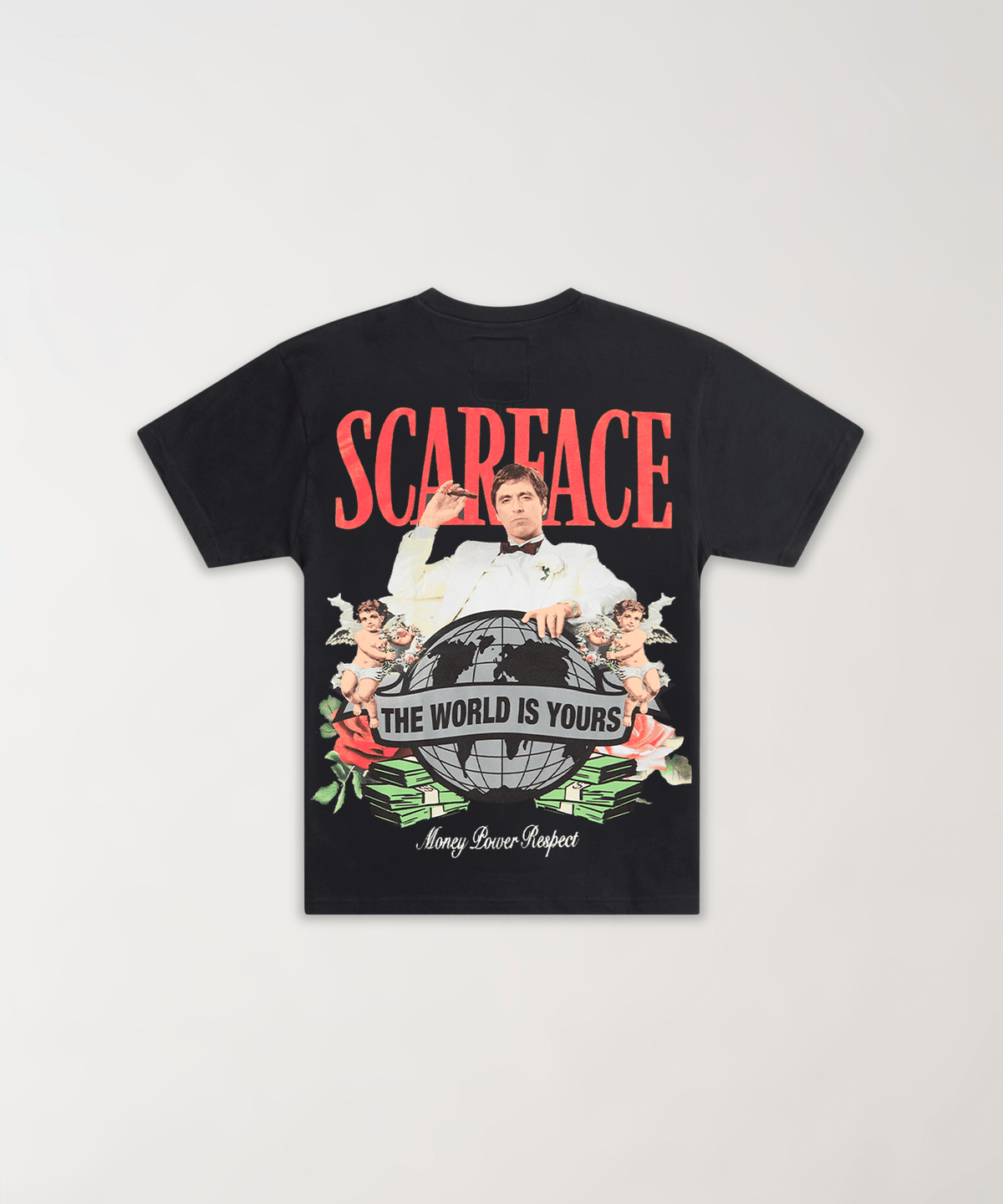 Reason Clothing Trending Scarface The World Short Sleeve Tee - Black