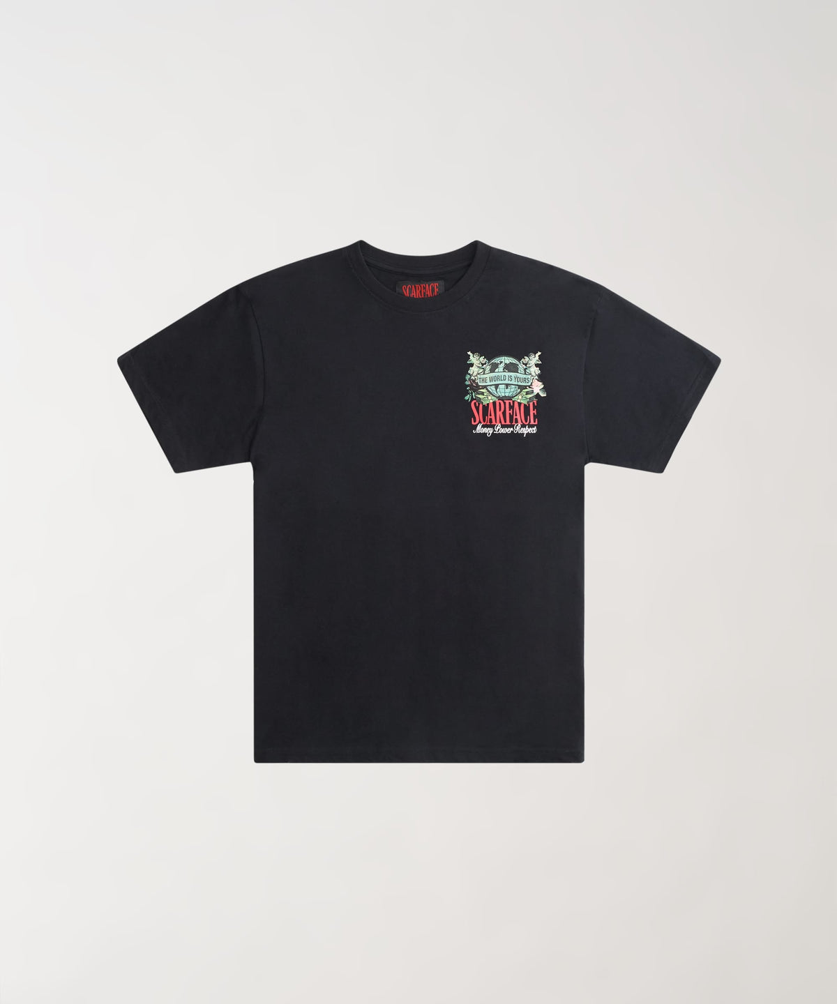 Reason Clothing Trending Scarface The World Short Sleeve Tee - Black