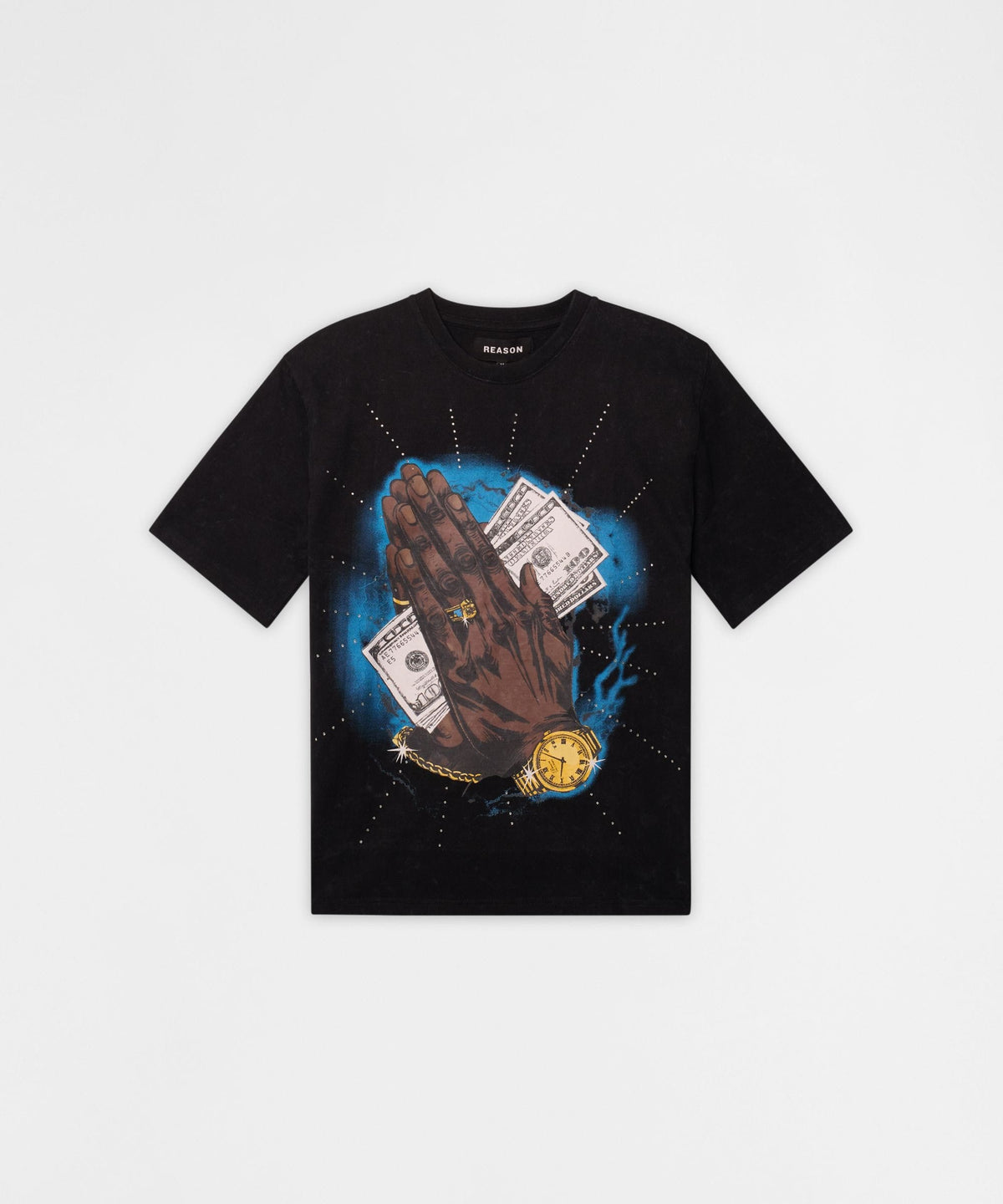 Reason Clothing Value Blessings Short-Sleeve Tee - Washed Black