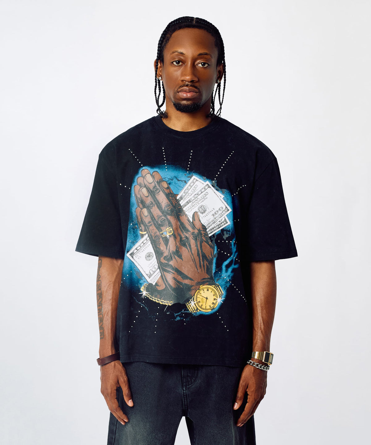 Reason Clothing Value Blessings Short-Sleeve Tee - Washed Black
