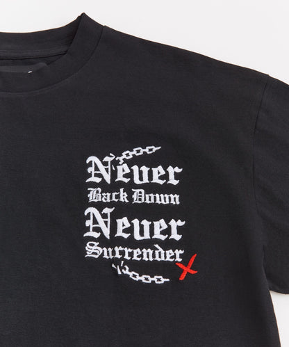 Reason Clothing Hot Sale Never Surrender Short Sleeve Tee - Black