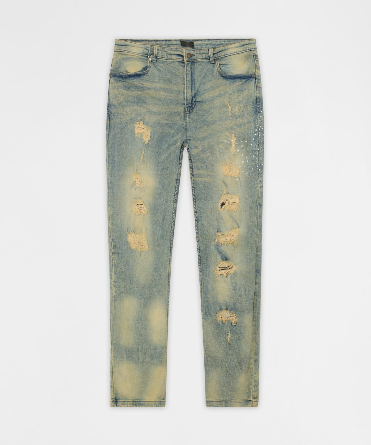 Reason Clothing Everyday Skinny Fit Denim Pant - Dark Blue