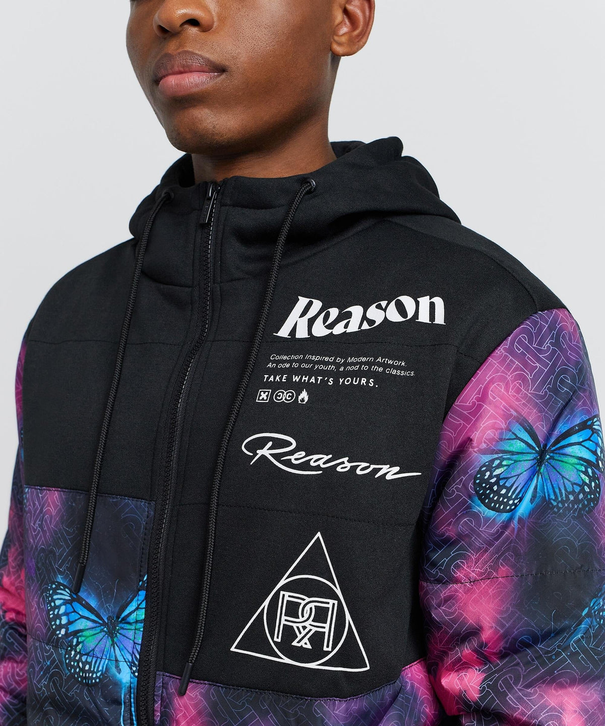 Reason Clothing Featured Butterfly Hybrid Jacket