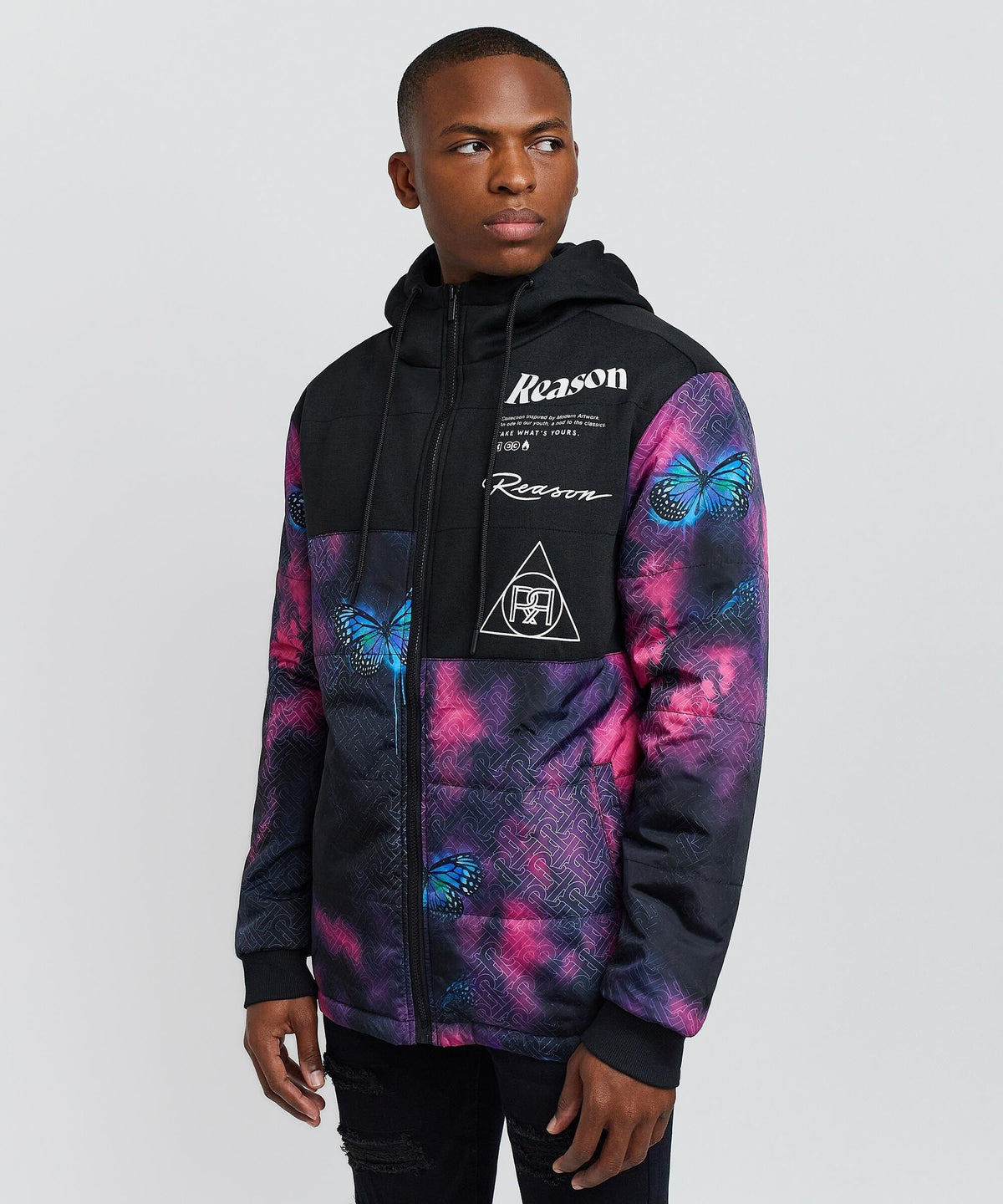 Reason Clothing Featured Butterfly Hybrid Jacket