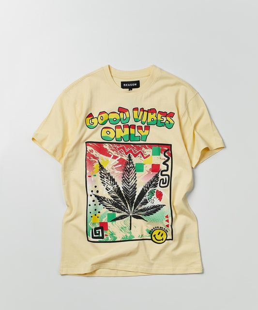 Reason Clothing Quality Good Vibes Only Tee