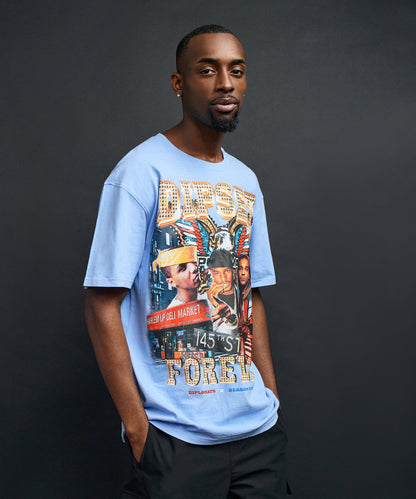 Reason Clothing Trusted Dipset Forever Graphic Short Sleeve Tee - Light Blue