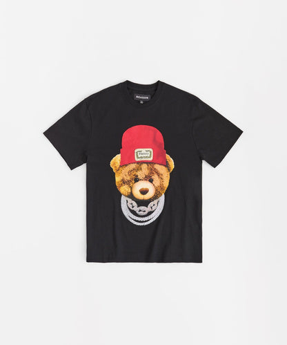 Reason Clothing Premium Rhinestone Tee - Black