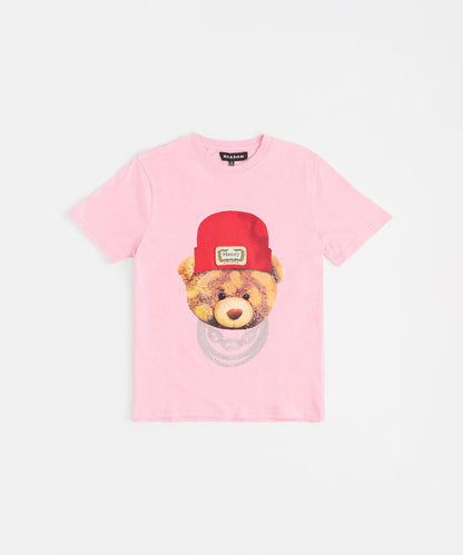 Reason Clothing Classic Rhinestone Tee - Pink