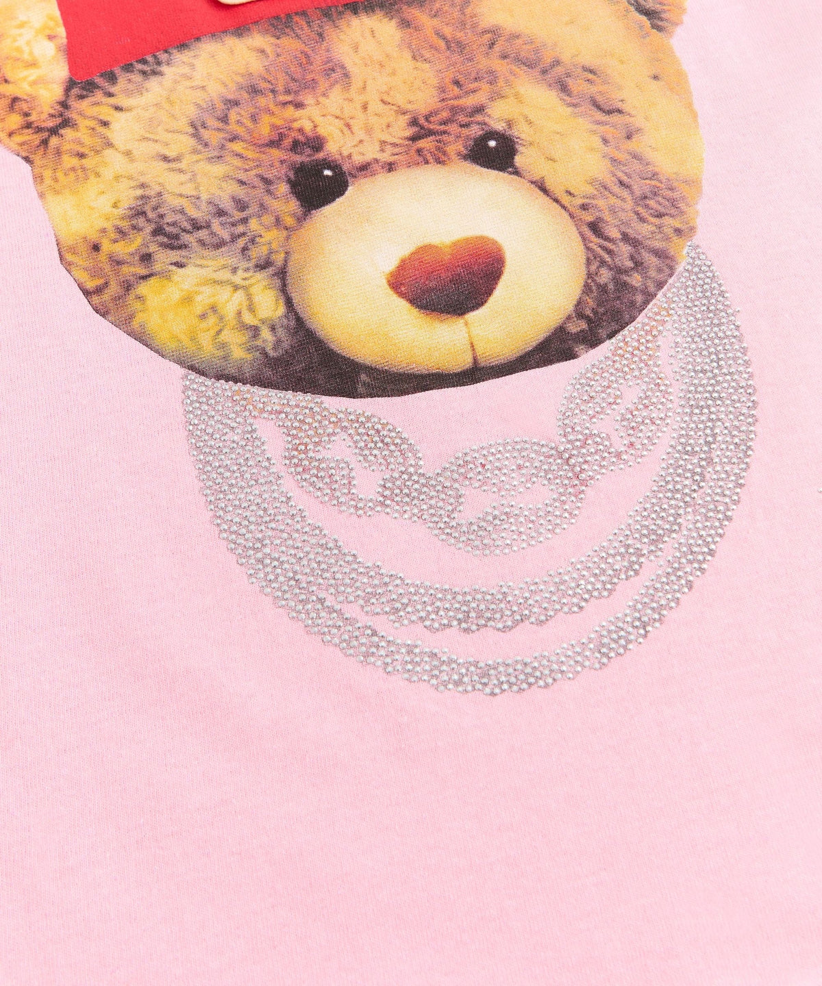 Reason Clothing Classic Rhinestone Tee - Pink