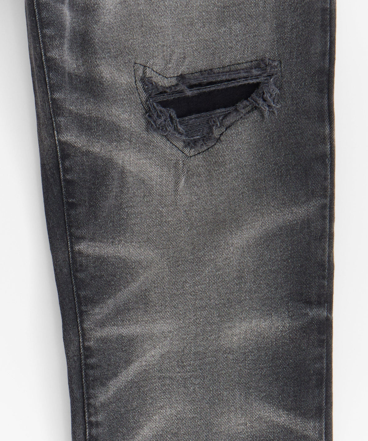 Reason Clothing Value Shadow Wash Distressed Skinny Jean - Black