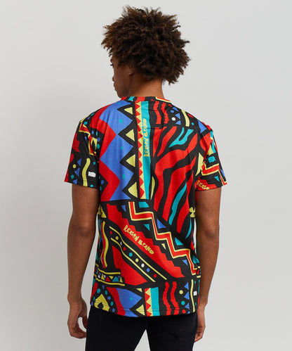 Reason Clothing Classic Unity Allover Geometric Print Tee