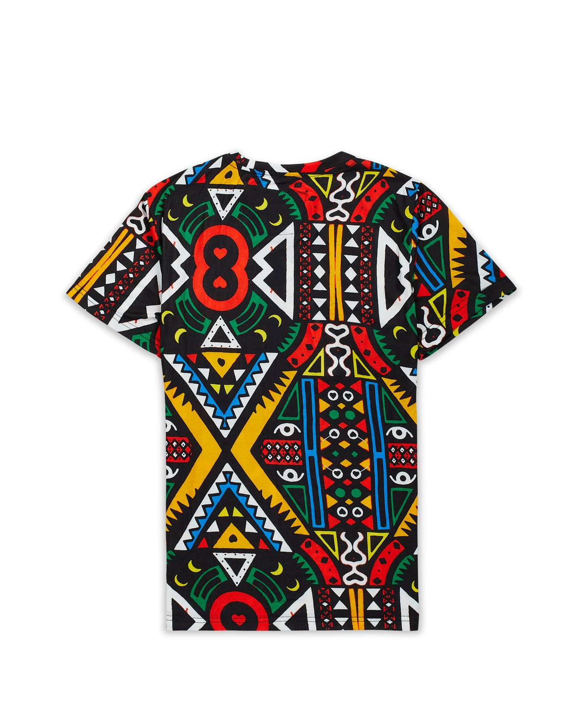 Reason Clothing Trusted Emblem Allover Geometric Print Graphic Tee