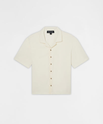 Reason Clothing Essential Textured Knit Shirt - Beige