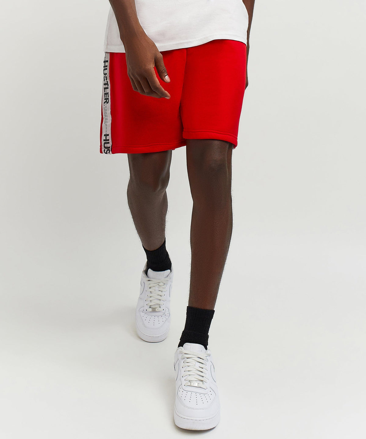 Reason Clothing Trusted Hustler Side Taped Short - Red