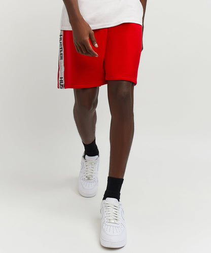 Reason Clothing Trusted Hustler Side Taped Short - Red