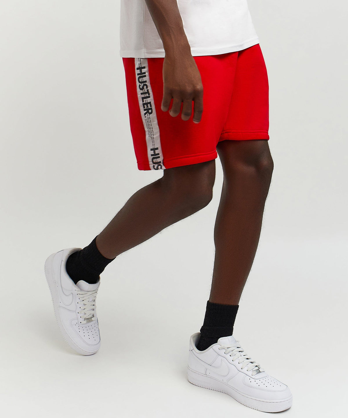 Reason Clothing Trusted Hustler Side Taped Short - Red