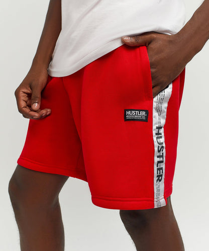 Reason Clothing Trusted Hustler Side Taped Short - Red