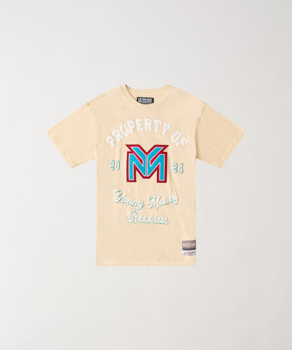 Reason Clothing Discount Lil Wayne Property Of Applique Short Sleeve Tee - Khaki
