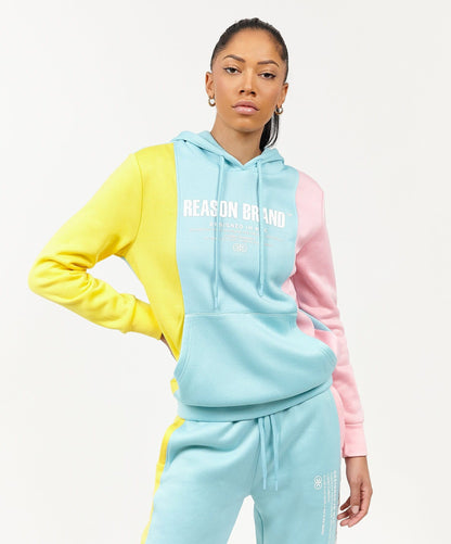 Reason Clothing Sale Womens Blocked Hoodie