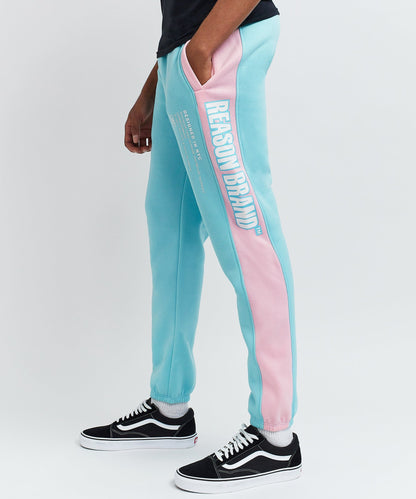 Reason Clothing New Blocked Pastel Logo Jogger