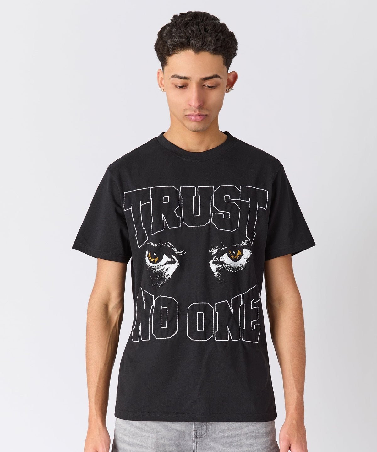 Reason Clothing Signature Chenille Tee - Black