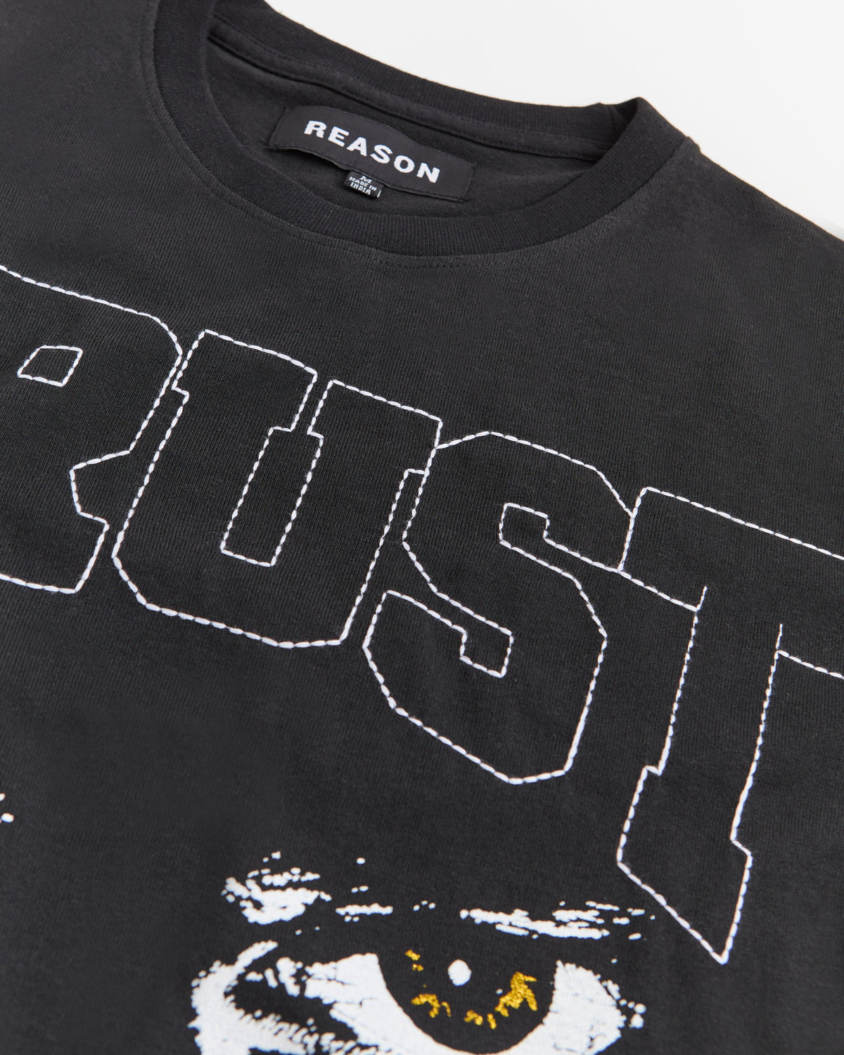 Reason Clothing Signature Chenille Tee - Black