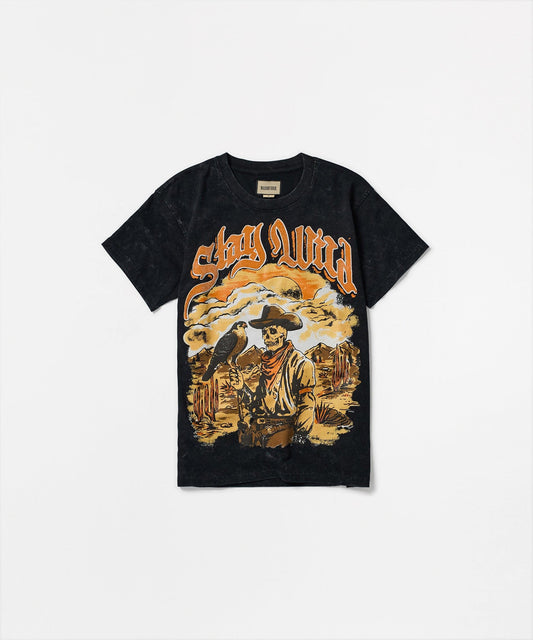 Reason Clothing Value Stay Wild Short Sleeve Tee - Black