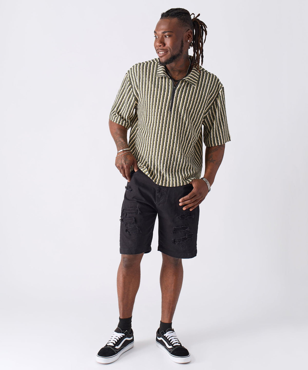 Reason Clothing Trusted Striped Shirt