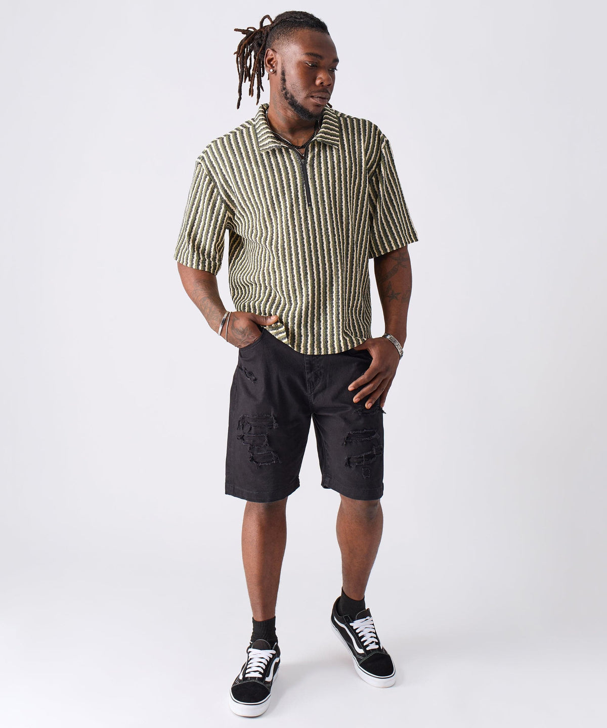 Reason Clothing Trusted Striped Shirt
