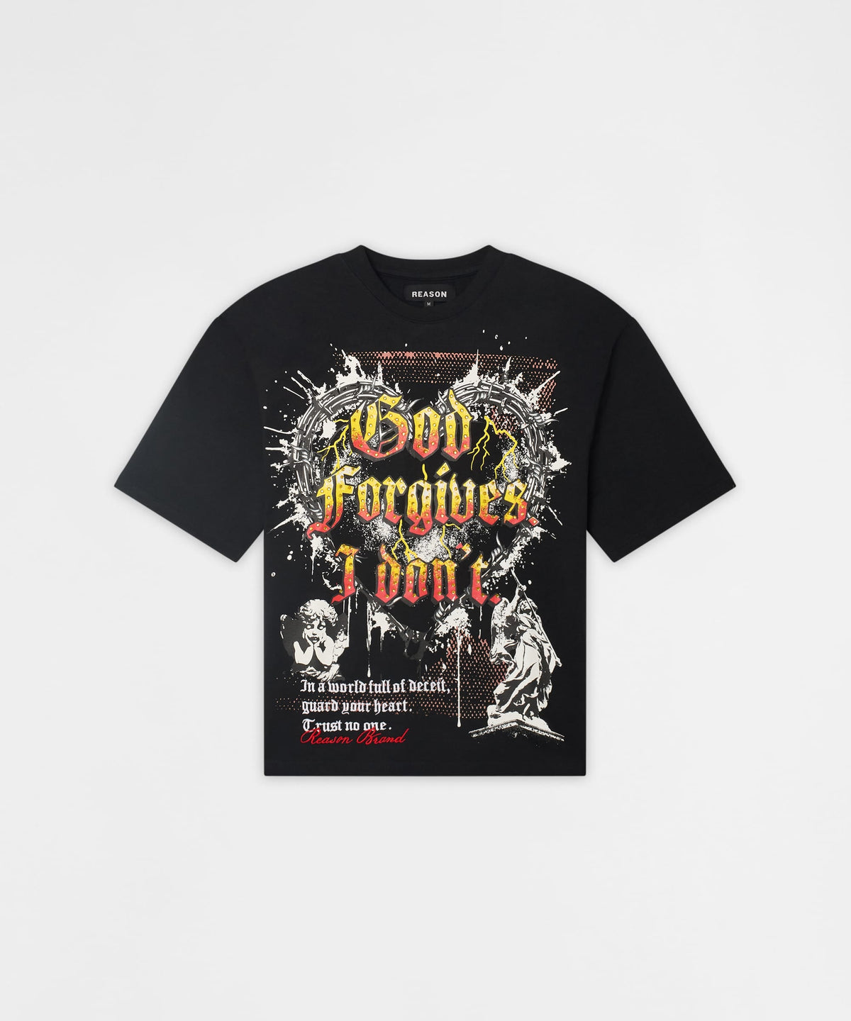 Reason Clothing Best Price Forgives Embroidered Tee - Black