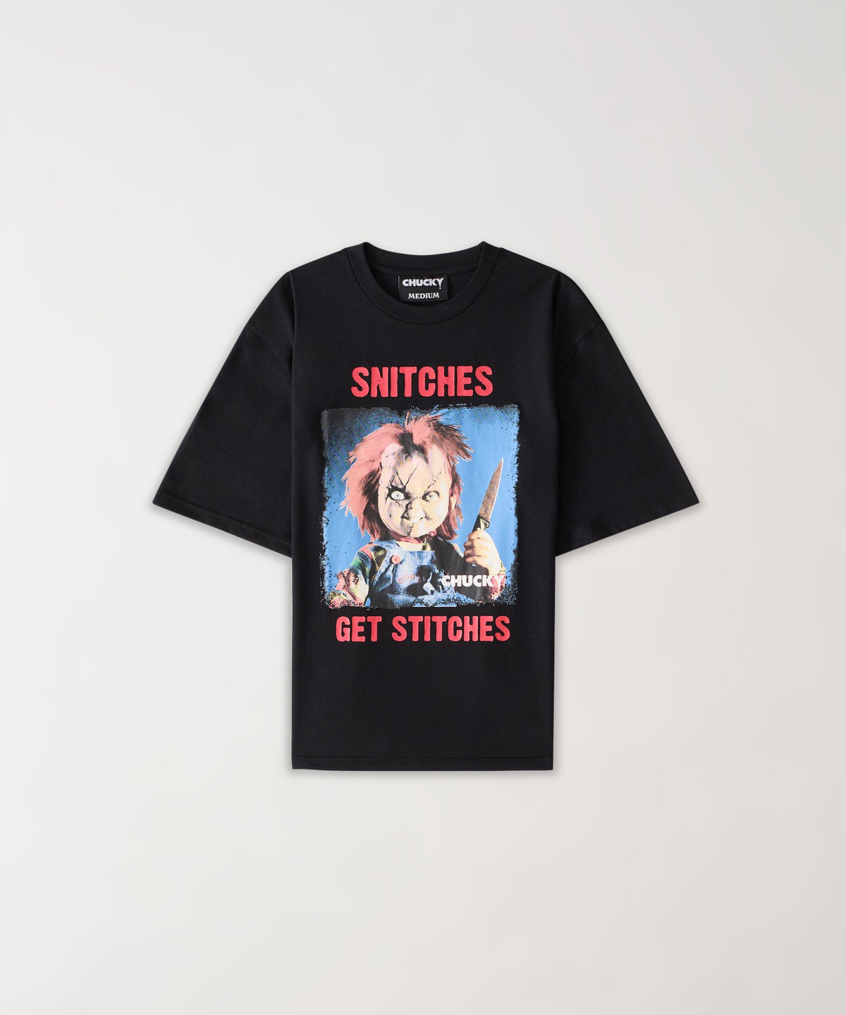 Reason Clothing Recommended Chucky "Snitches Get Stitches" Tee - Black